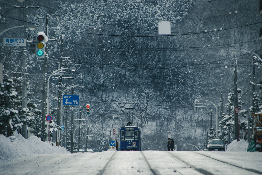 路面電車のある風景