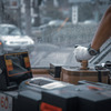 雨の運転台