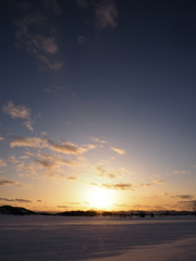 冬の夕空