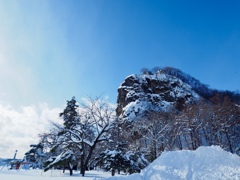 冬の瞰望岩