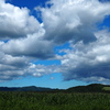 とうきび畑の夏空