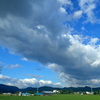 わた雲と夏空