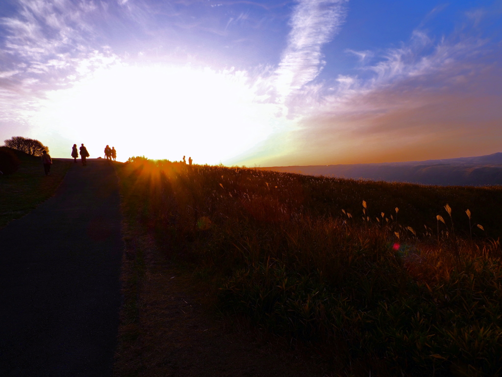 夕陽の丘