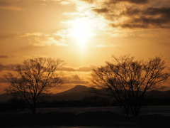 冬の夕日