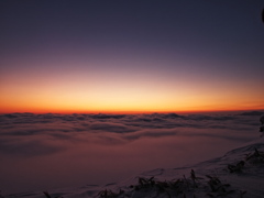 冬朝の雲海