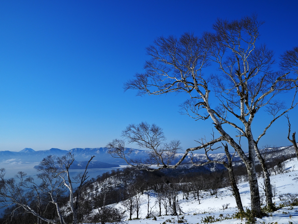 藻琴山からの屈斜路展望