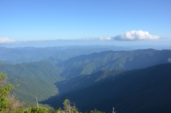 八経ヶ岳山頂より