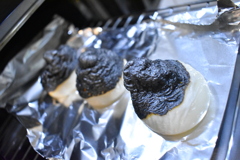 焼けたというか燃えちまった餅