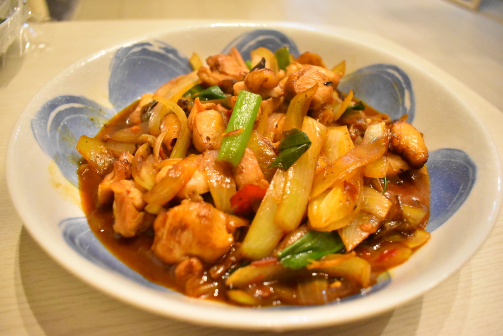 もも肉の豆板醤炒め
