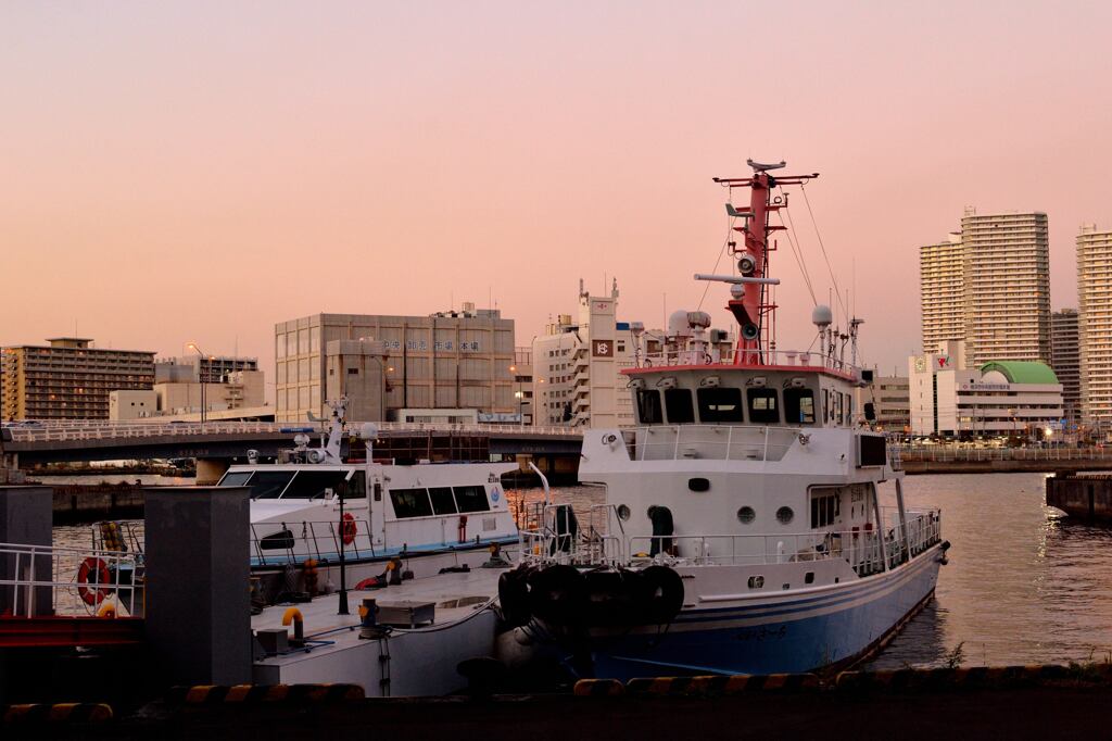 Df　みなとみらいの夕方