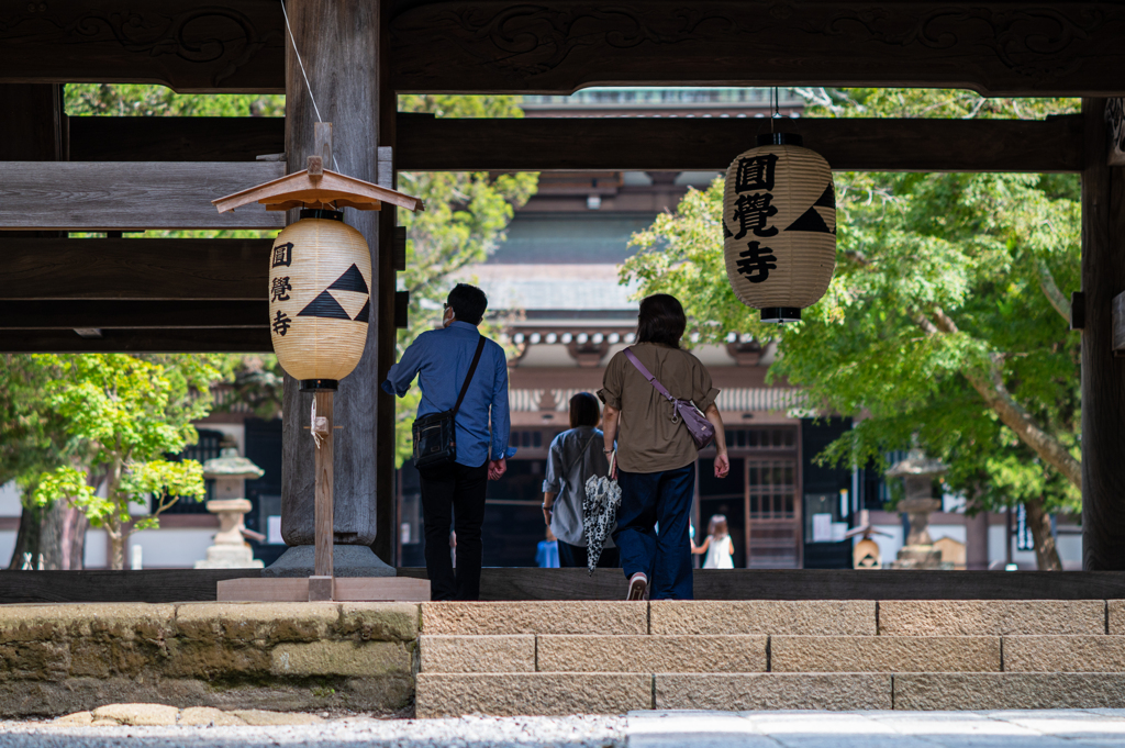 開山忌法要の提灯