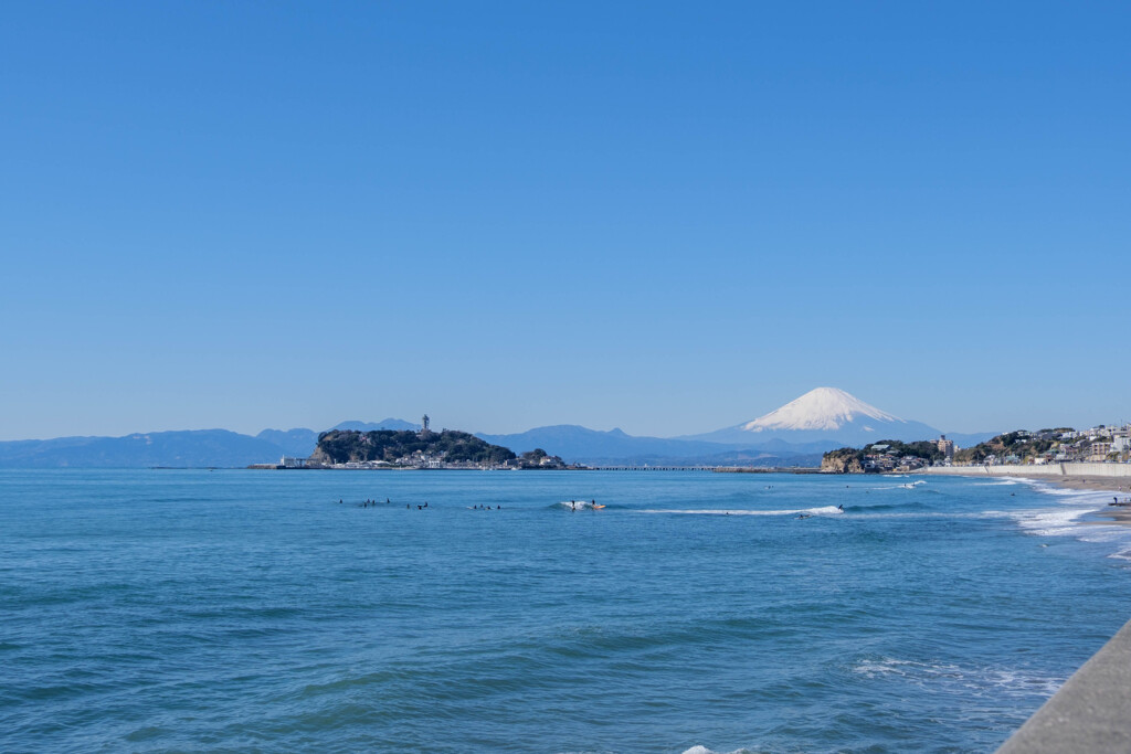 快晴サーフィン