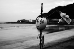 浜辺のアート ２
