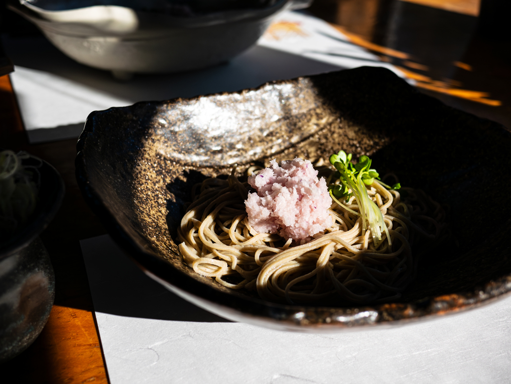 辛味大根でいただく