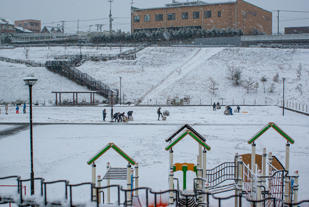 雪を渇望していた子供達