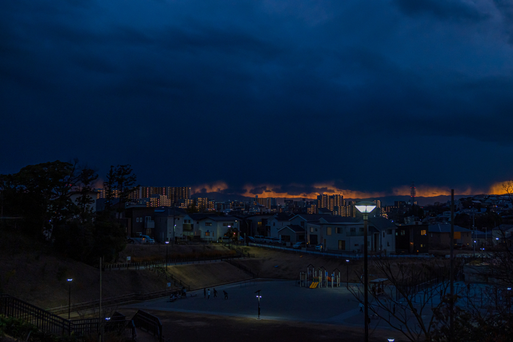 凍てつく夕方の出来事