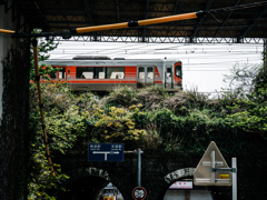 見慣れぬ車両が旅情をそそる
