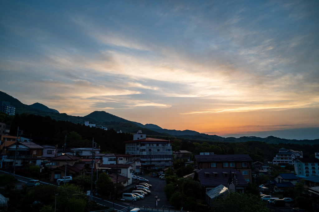 伊香保の夕暮れ