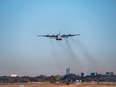 秋晴れの空へ