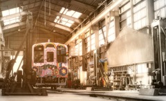 春陽の検車区 春陽の検車区