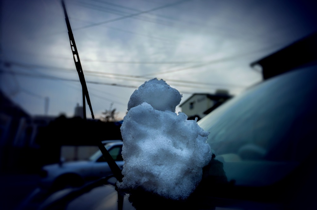 汚い雪でも。。