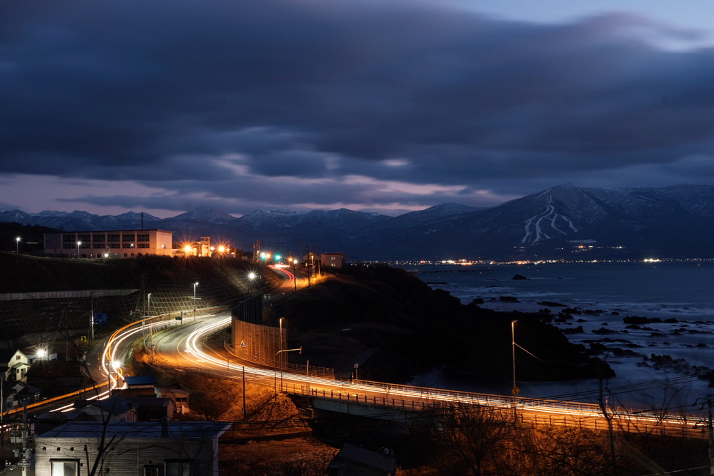 海沿いの道