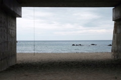 海辺にて