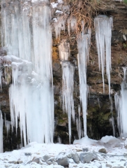 三十槌の氷柱