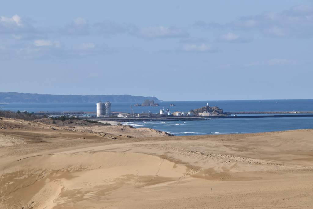 鳥取砂丘から日本海