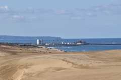 鳥取砂丘から日本海