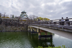 大阪城極楽橋と天守閣
