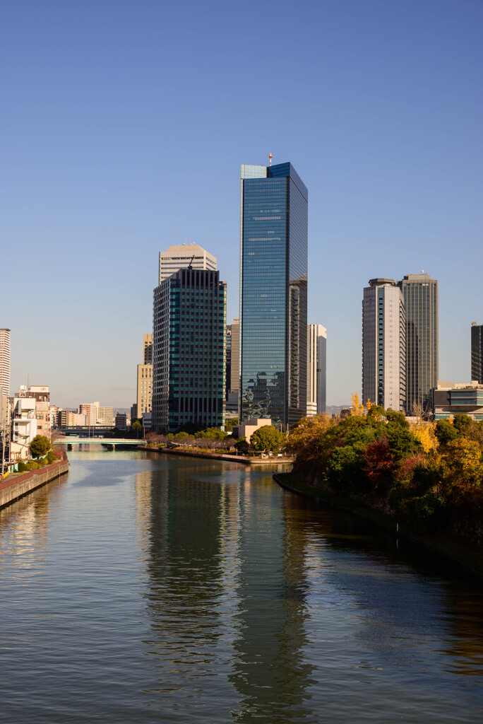 大坂橋より眺める大阪ビジネスパークの風景2