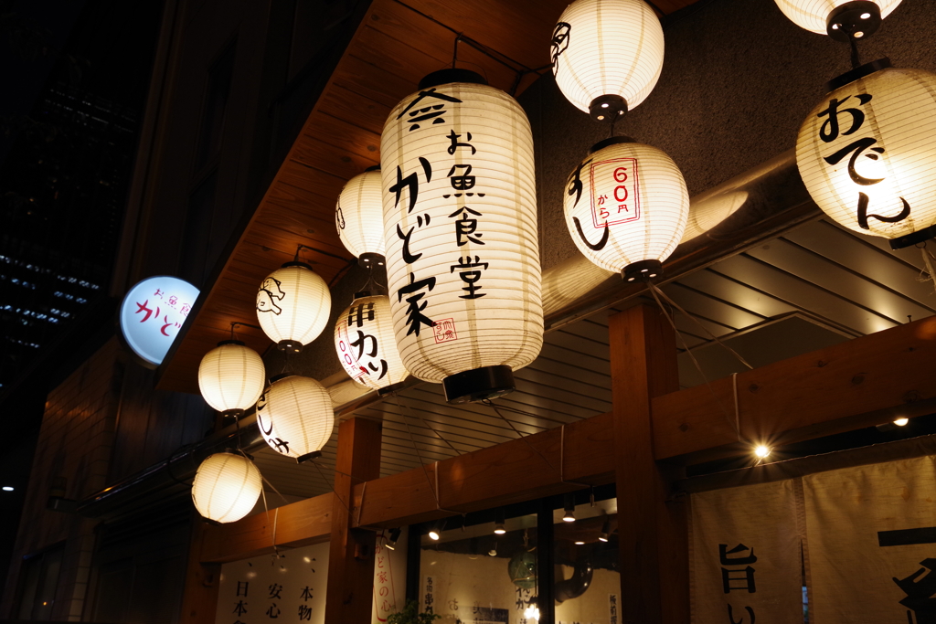 居酒屋の提灯