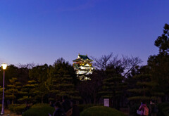 夕暮れの大阪城1