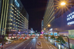 阿部野橋歩道橋からの夜景