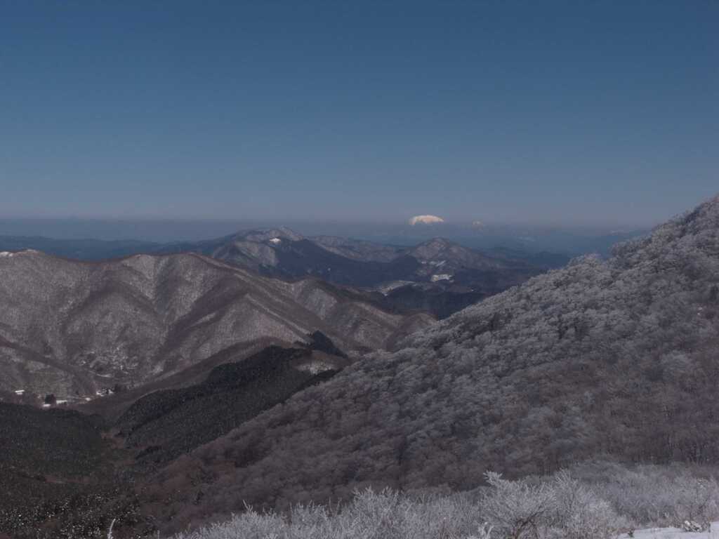 彼方に大山