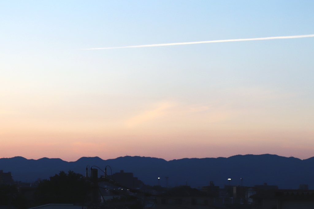 ある日のひこうき雲