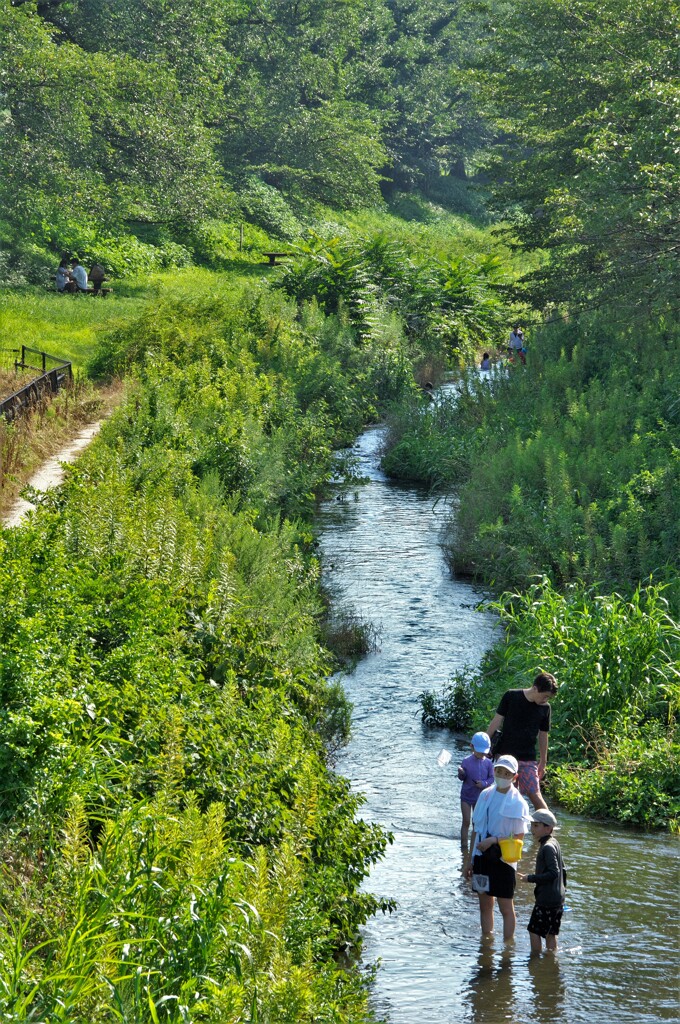 川遊び