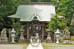 茅の輪くぐりのある神社