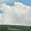 牧場の空：入道雲