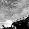 屋上と雲
