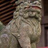 川尻八幡宮の狛犬。