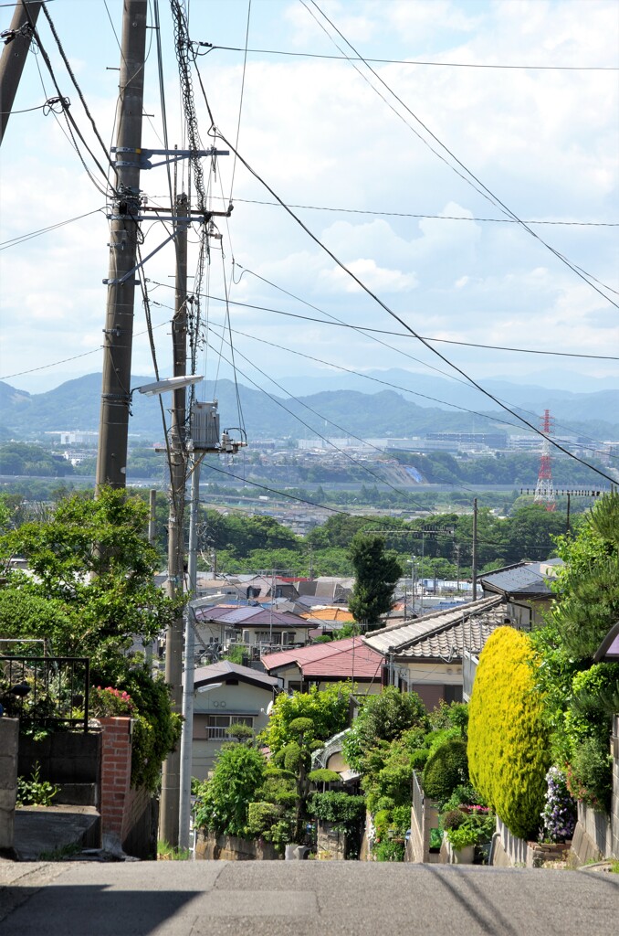 坂からの遠景