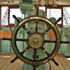 操舵室の舵輪：港内用