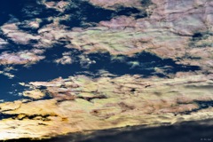 今朝の彩雲