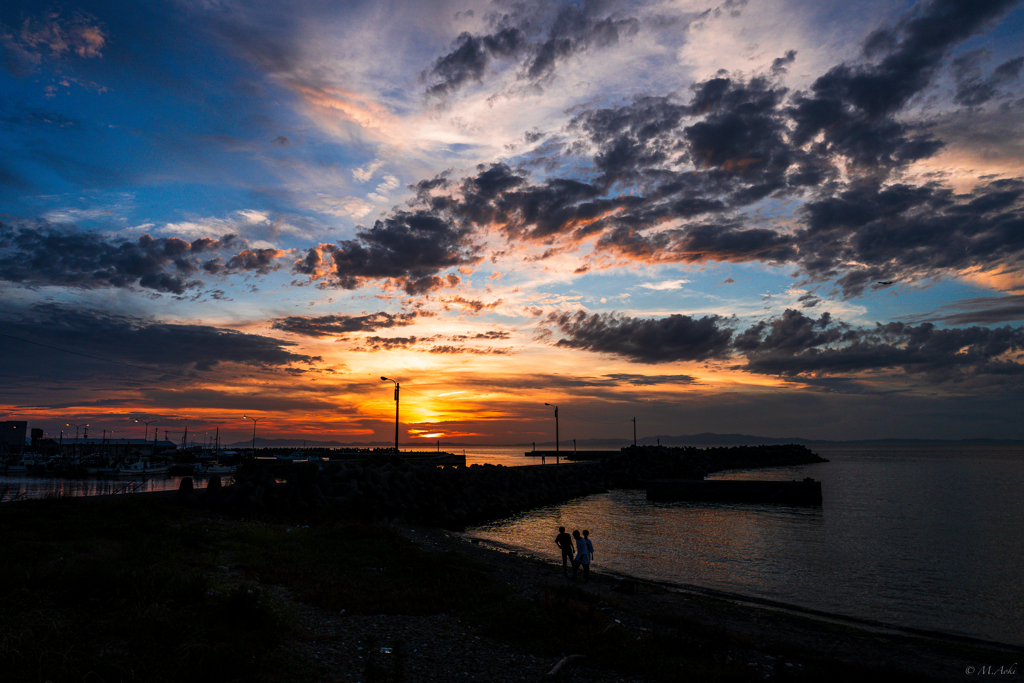 夏の夕焼け