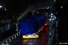 大井町をゆくSCANIAトラック（陸送）