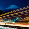 富士山とレーザービーム