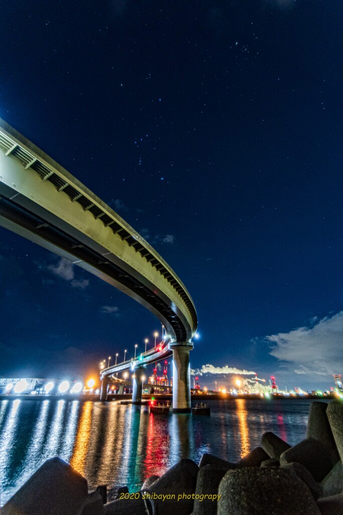 工場夜景　いなばポートライン