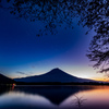 星景　田貫湖の夜明け